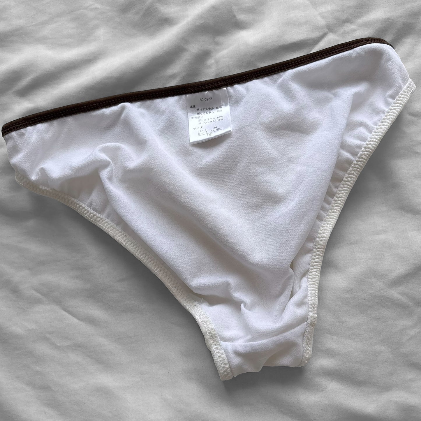 M/L size•Y2K creamy & brown bikini Set