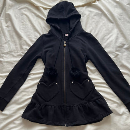 Heart pockets hoodie