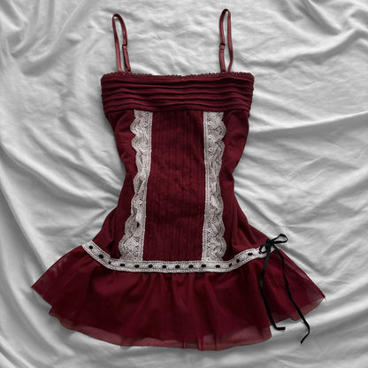 ‘Axes Femme’ Coquette Cherry Top