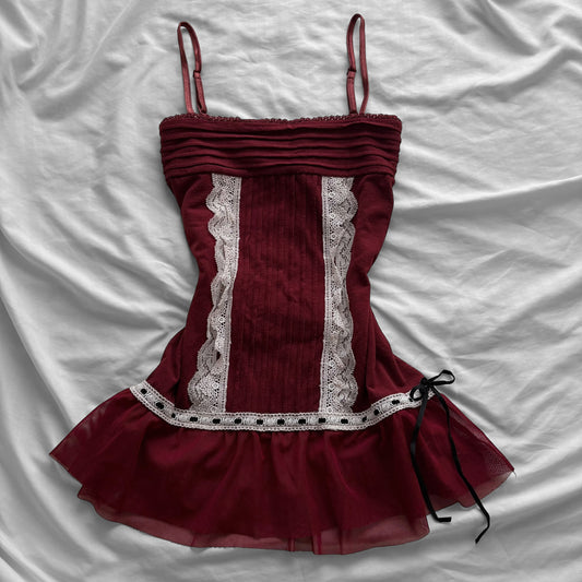 ‘Axes Femme’ Coquette Cherry Top