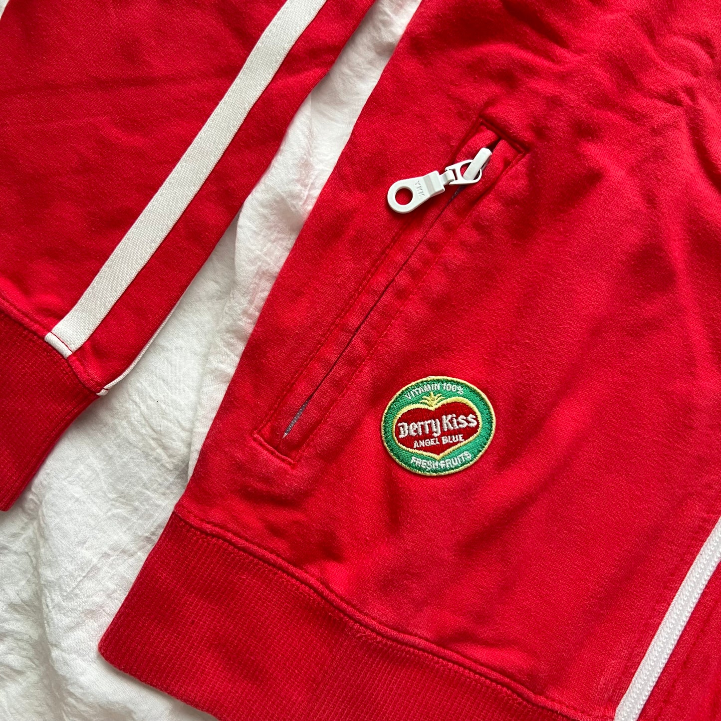 Angel Blue Red Zip Up