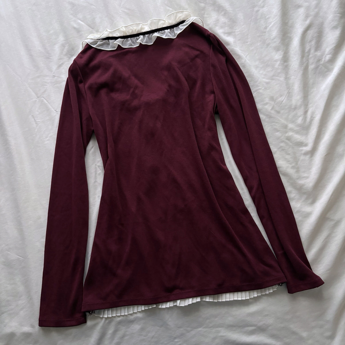 ‘Axes Femme’ Romantic Burgundy Top