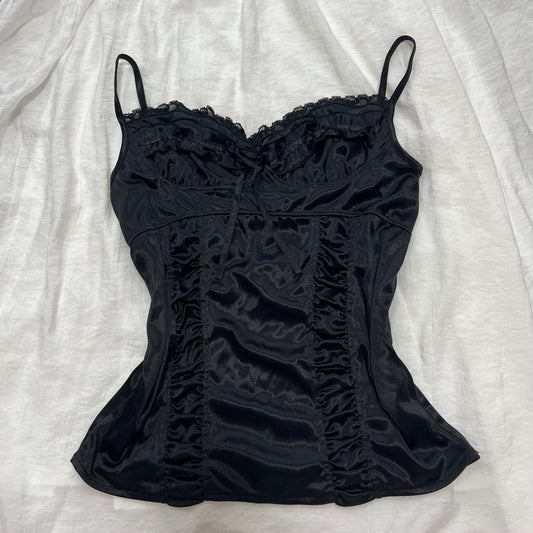 Black lace cami