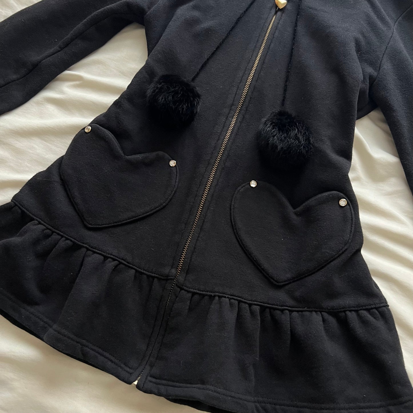 Heart pockets hoodie