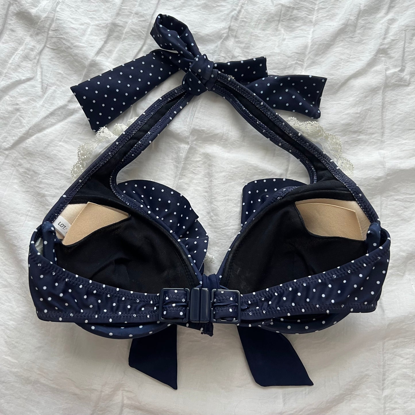 Navy lace bikini set