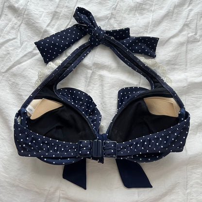 Navy lace bikini set