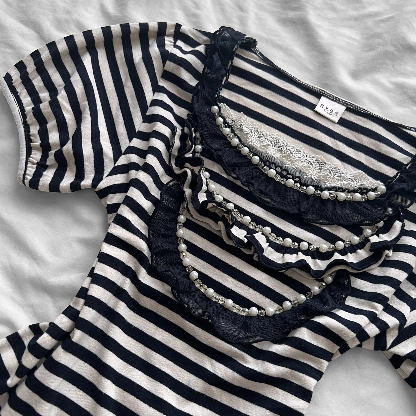 ‘Axes Femme’ Striped Top