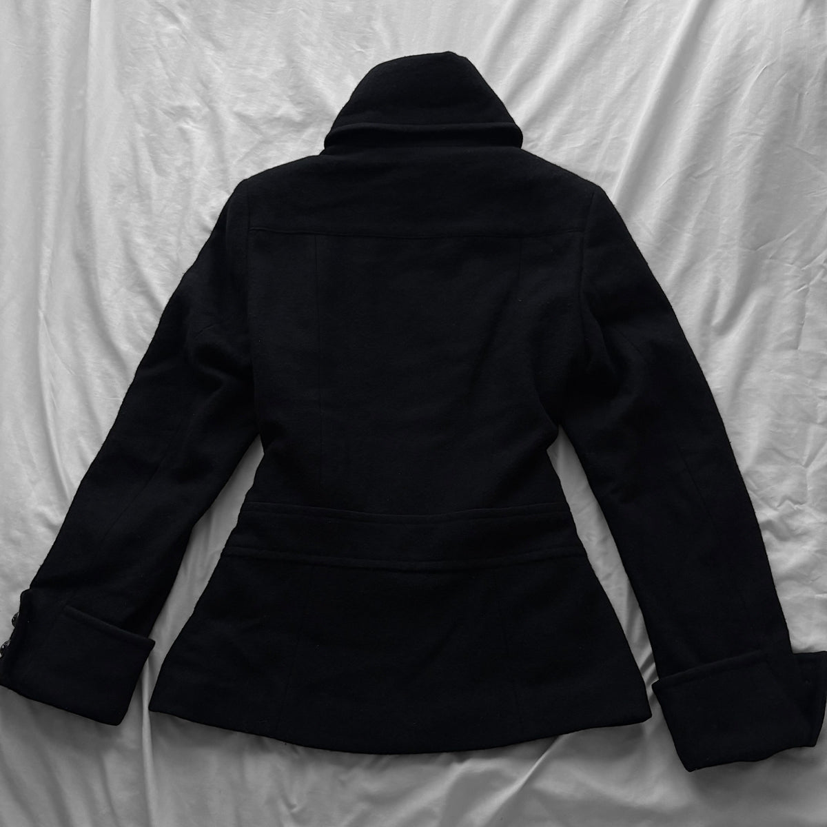 Black Napoleon Peacoat Coat