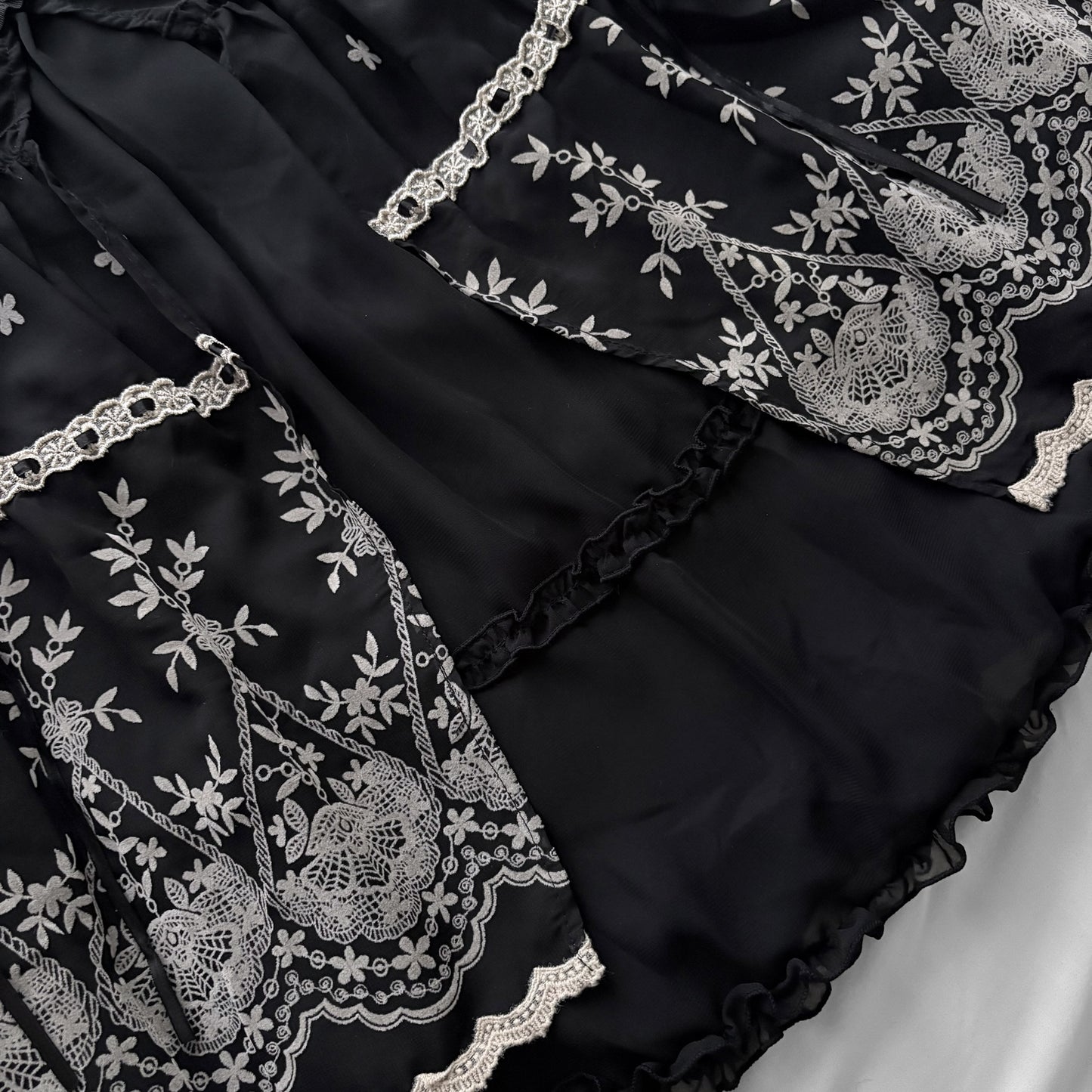 ‘Axes Femme’ Black Frilly Skirt