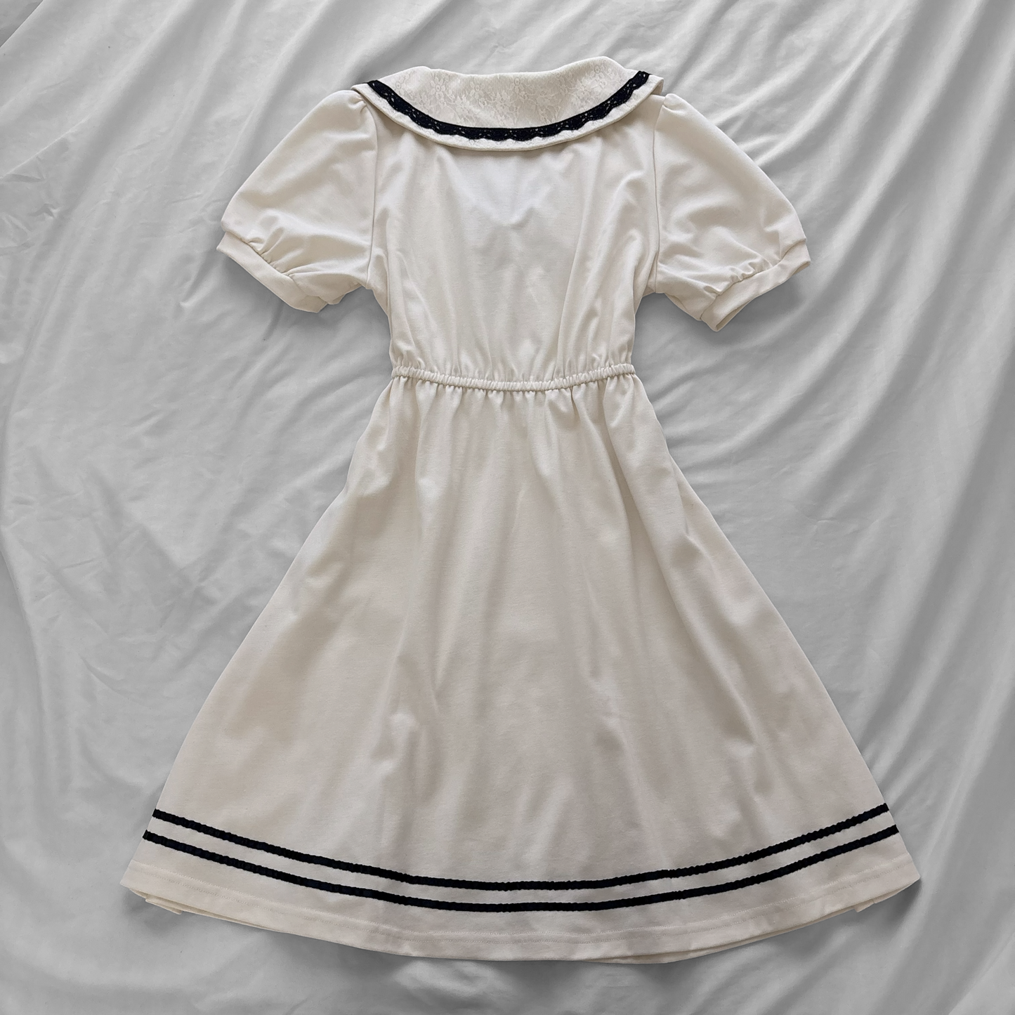 ‘Axes Femme’ Creamy Sailor Dress
