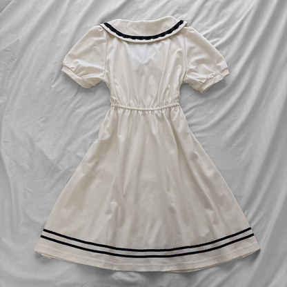 ‘Axes Femme’ Creamy Sailor Dress