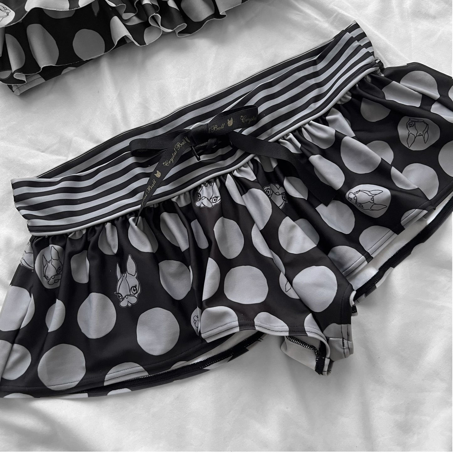 Black & grey dots bikini Set