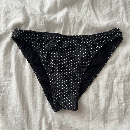 Black polka dots bikini set