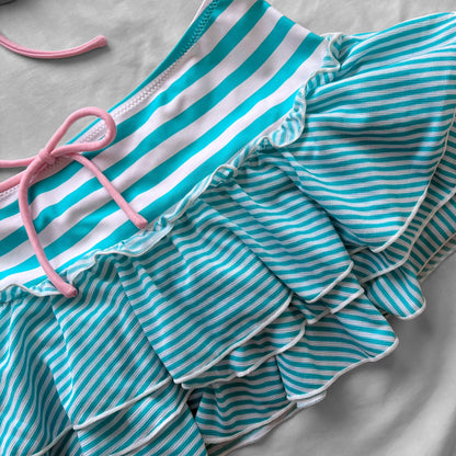 M size•Girly stripes bikini Set