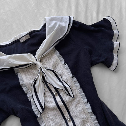 ‘Axes Femme’ Dark Navy Sailor Top