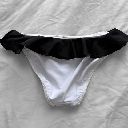 L size•Black & white lace bikini Set
