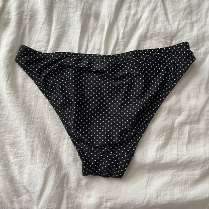 Black polka dots bikini set