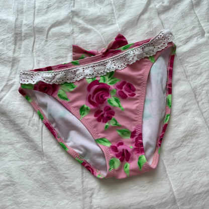 Pink Floral lace bikini set