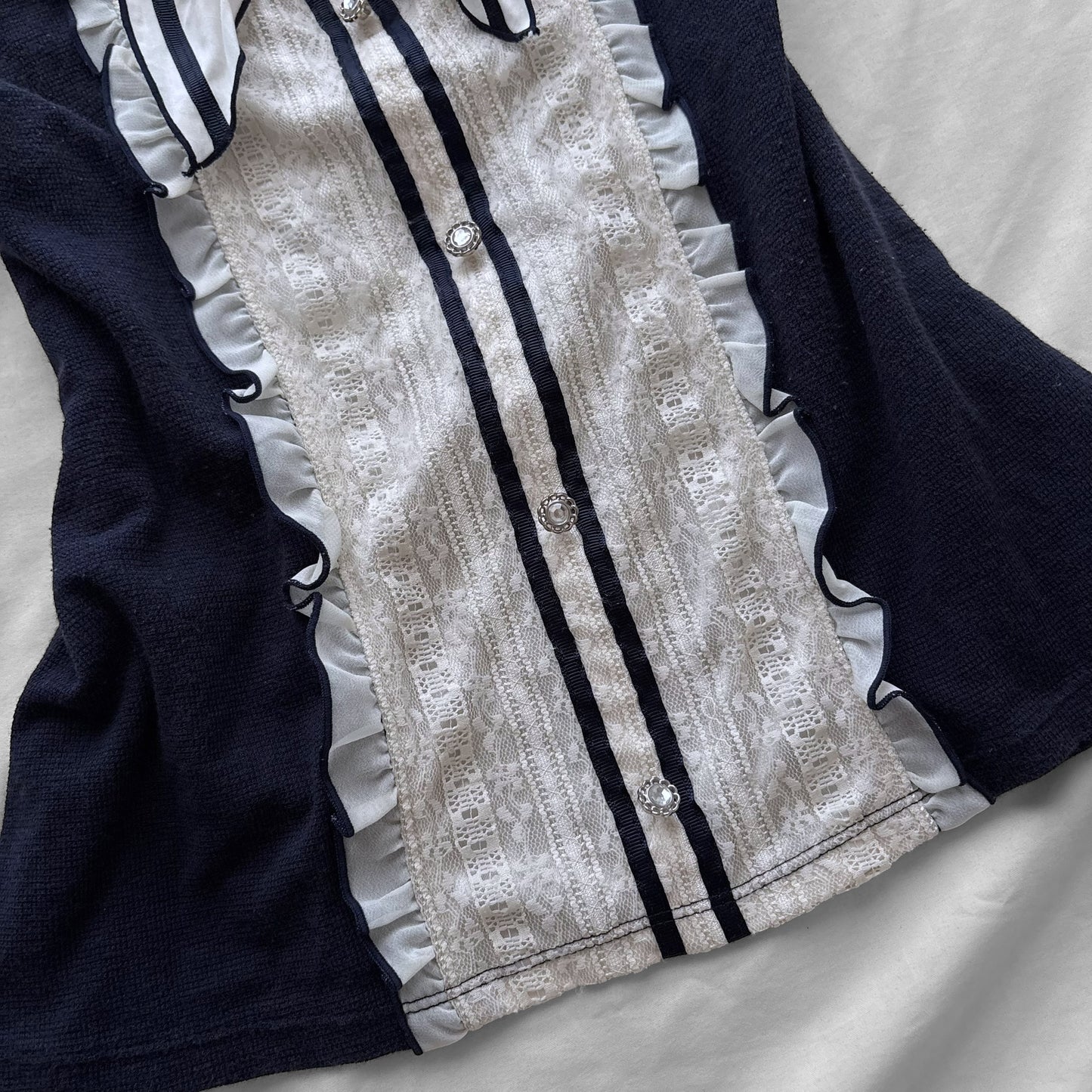 ‘Axes Femme’ Dark Navy Sailor Top
