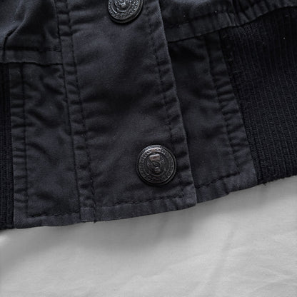 Black Hooded Utility Jacket