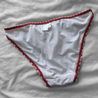 M size•Red plaid & lace bikini Set