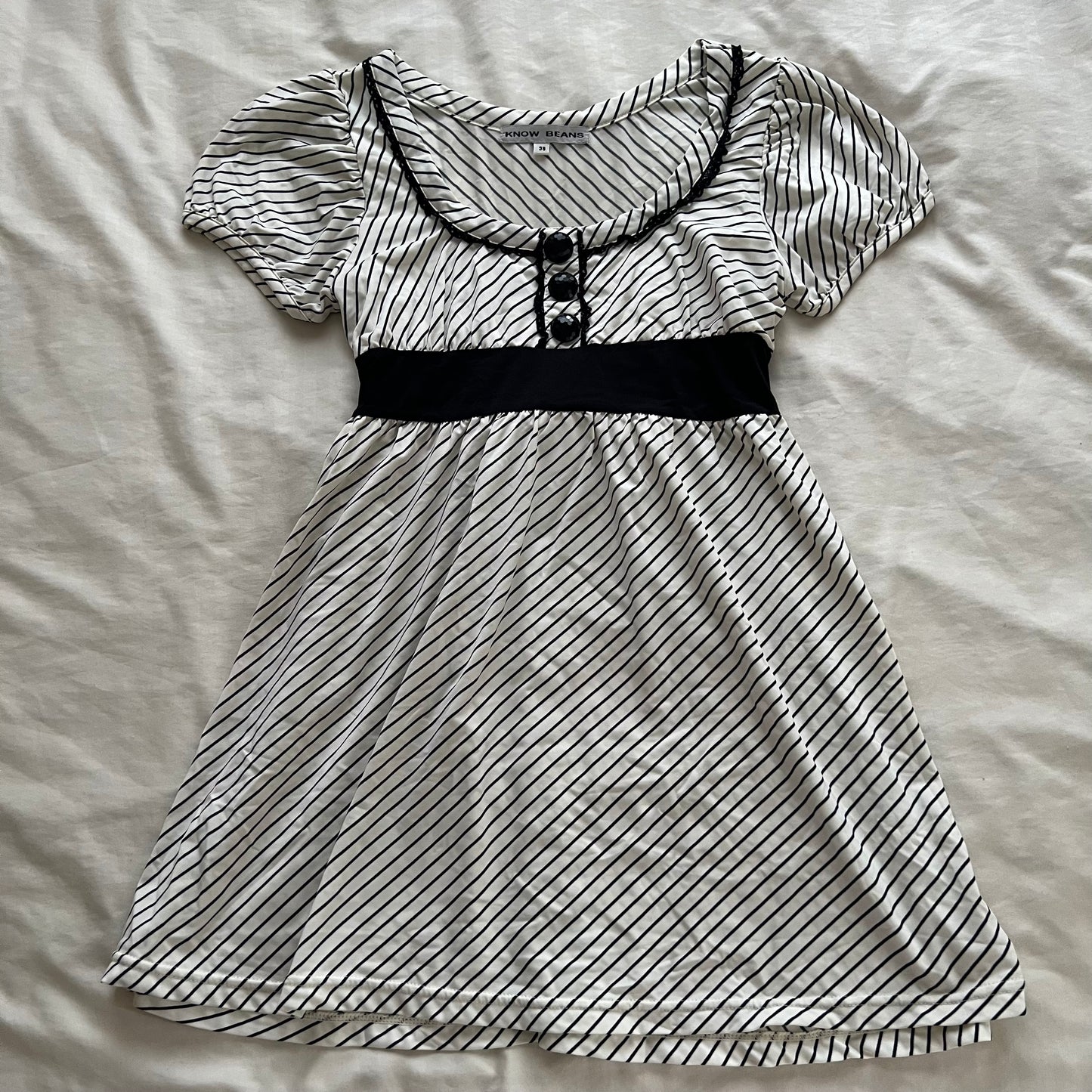 Striped ribbon tunic