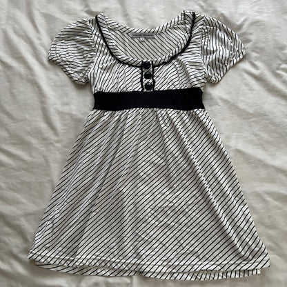 Striped ribbon tunic