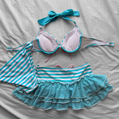 M size•Girly stripes bikini Set