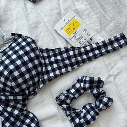 Dark Navy lace bikini set