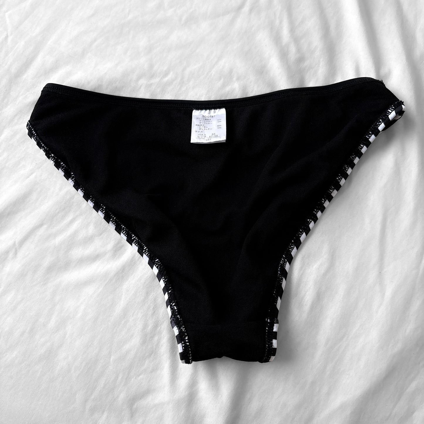 M size•Black dots & stripes bikini Set