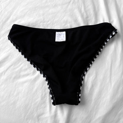 M size•Black dots & stripes bikini Set