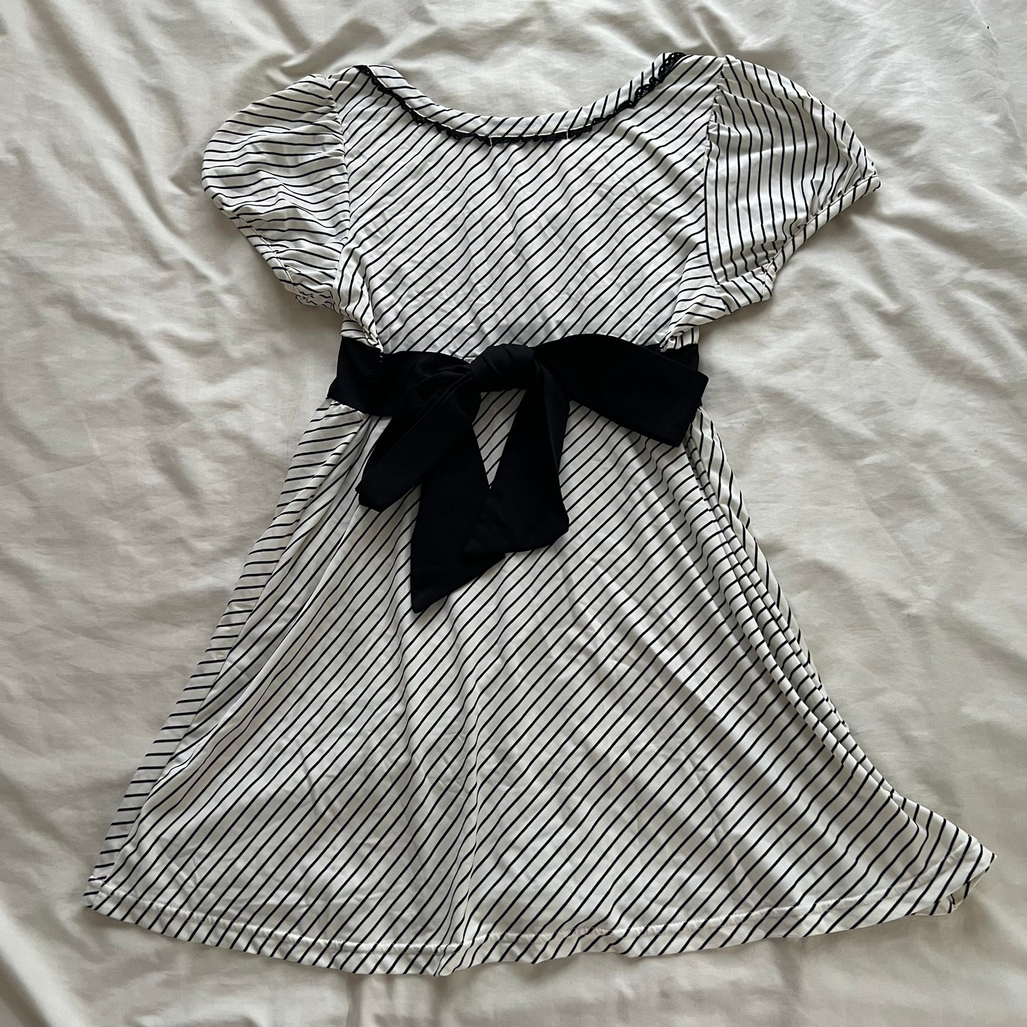 Striped ribbon tunic