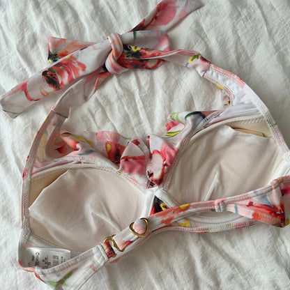 Floral frills bikini set