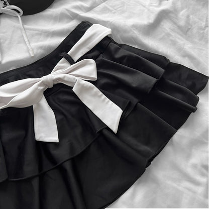 M size•Black & White coquette bikini Set