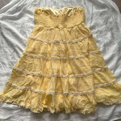 INGNI yellow top/skirt