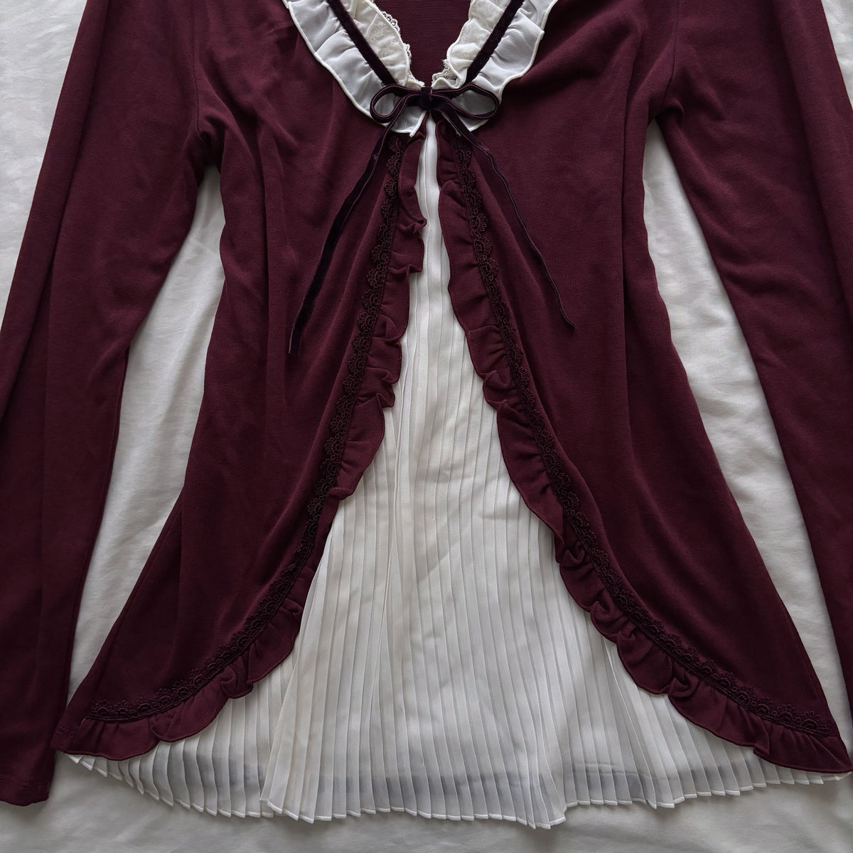 ‘Axes Femme’ Romantic Burgundy Top