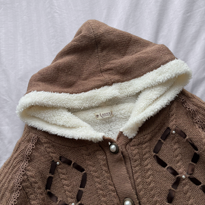 ‘Axes Femme’ Sherpa Poncho