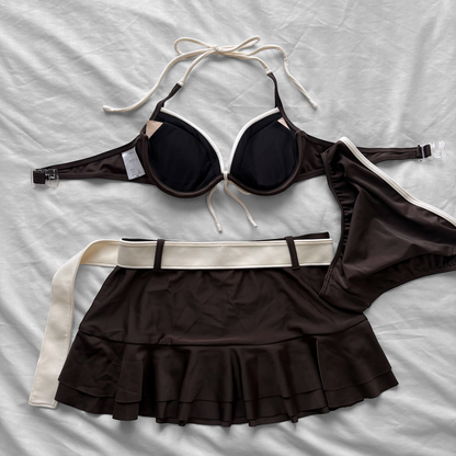 M size• Brown & creamy bikini Set