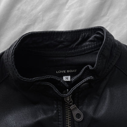 Black Leather Biker Jacket