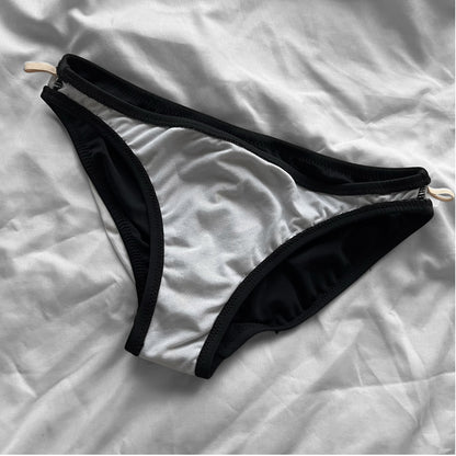 M size•Black & White coquette bikini Set