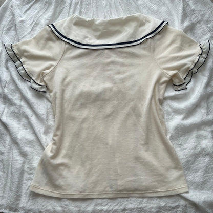 Axes Femme white sailor top