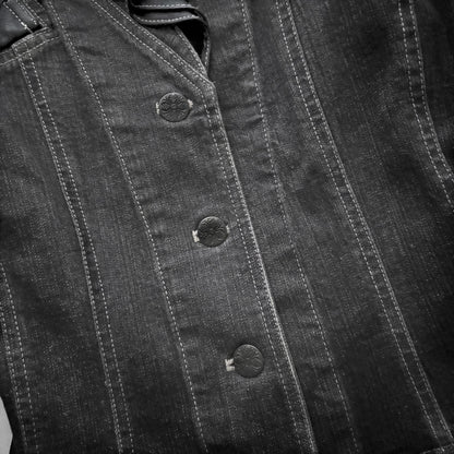 Dark Denim Frilly Jacket
