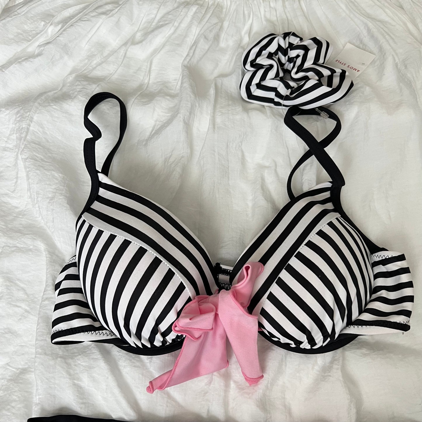 Women's Striped Bikini-Tankini shorts set