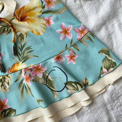Blue Floral bikini set
