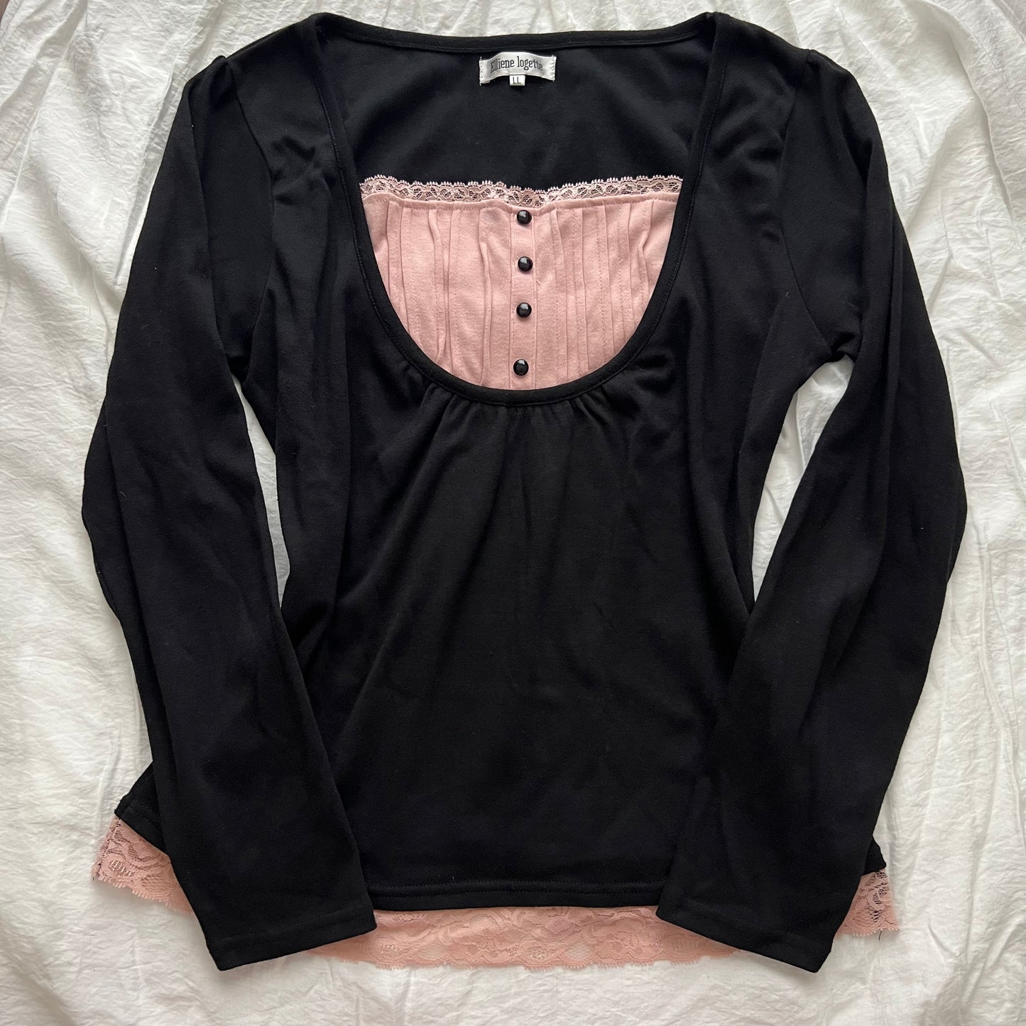 Dark coquette milkmaid top