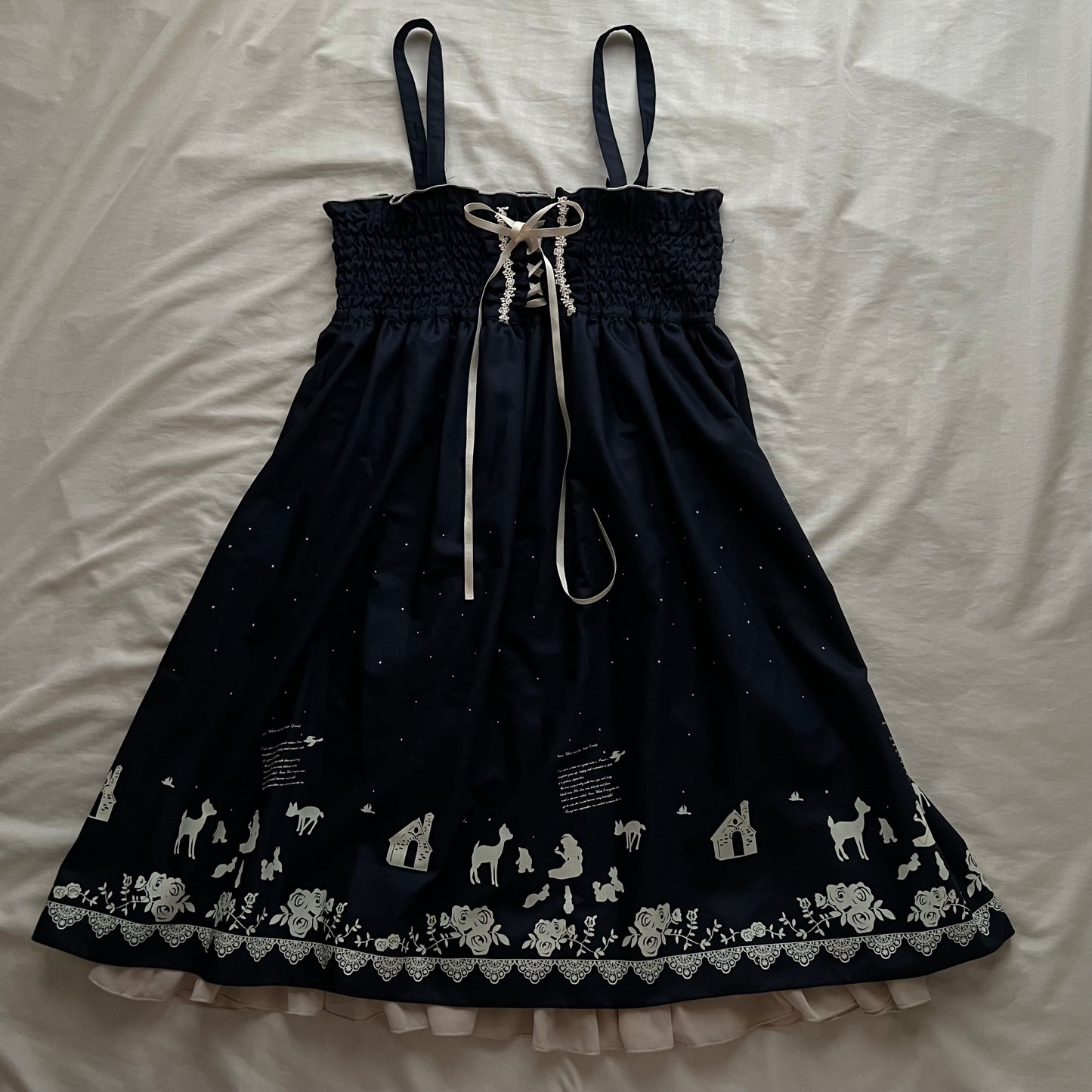 Dark coquette babydoll dress