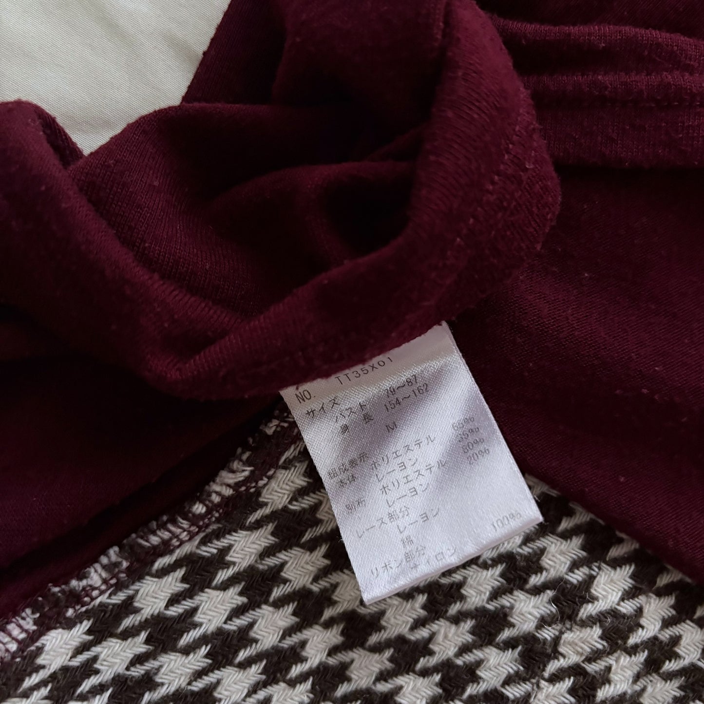 ‘Axes Femme’ Burgundy Layers Top