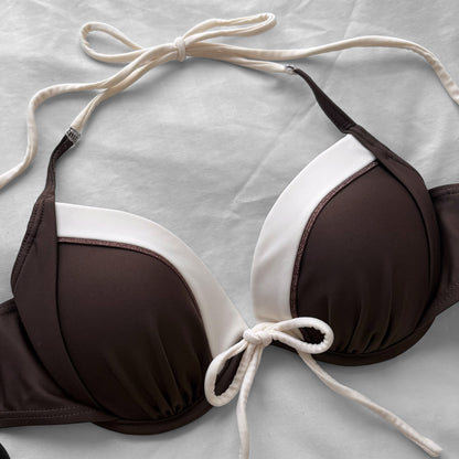 M size• Brown & creamy bikini Set