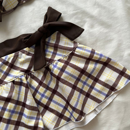 Plaid bikini set