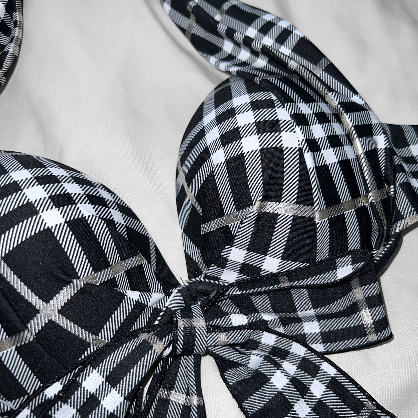 M size•Check bikini Set